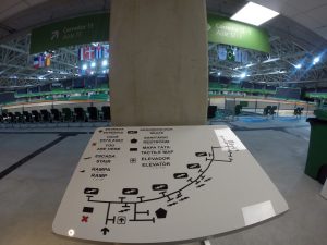 Parque Olímpico - Mapa tátil da Arena Parque Olímpico